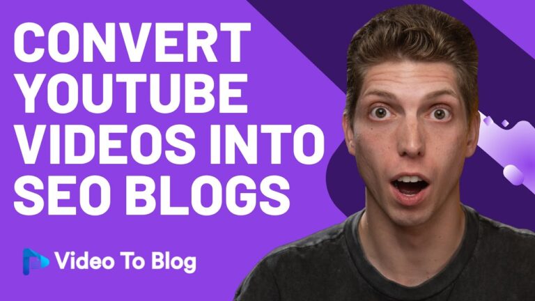 Transform Your Video Content into Engaging Blogs with Video To Blog