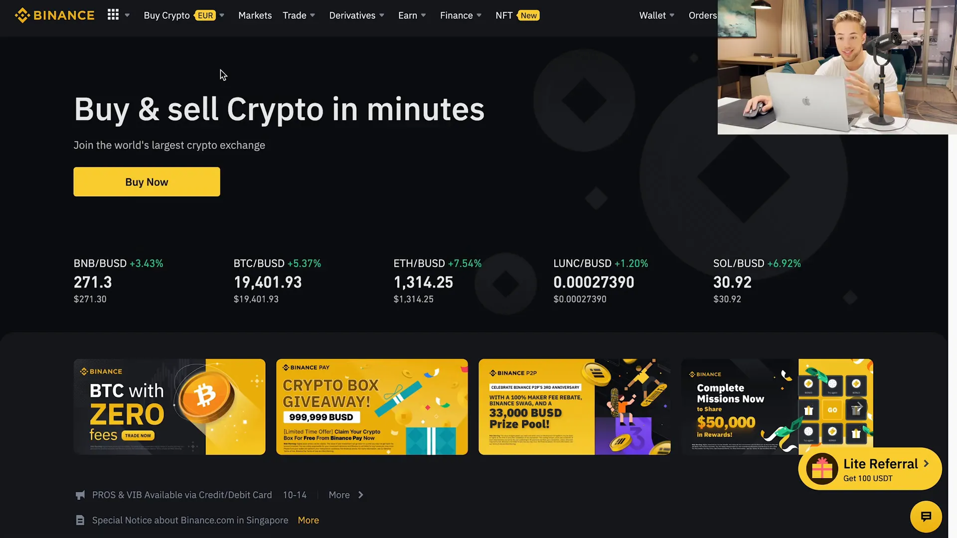 Binance Dashboard Overview