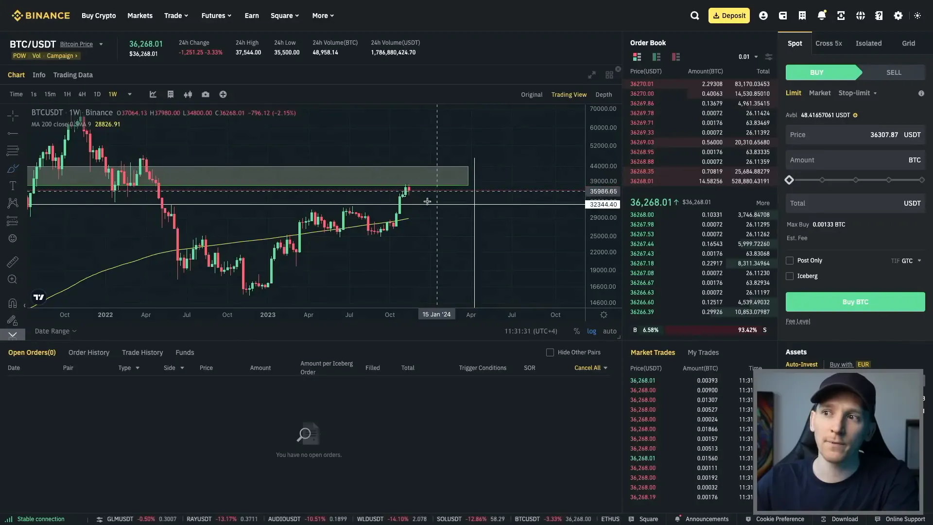 Setting up auto invest on Binance