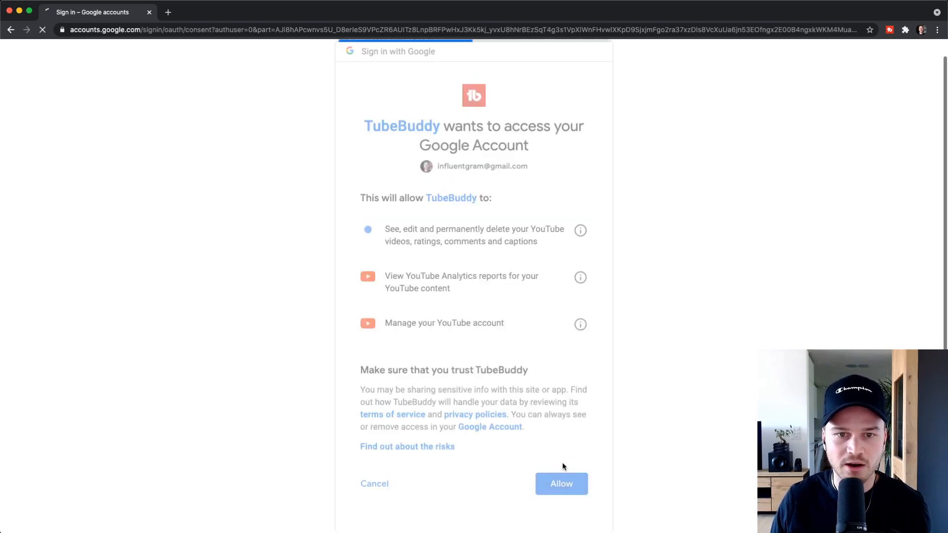 Overview of TubeBuddy Dashboard